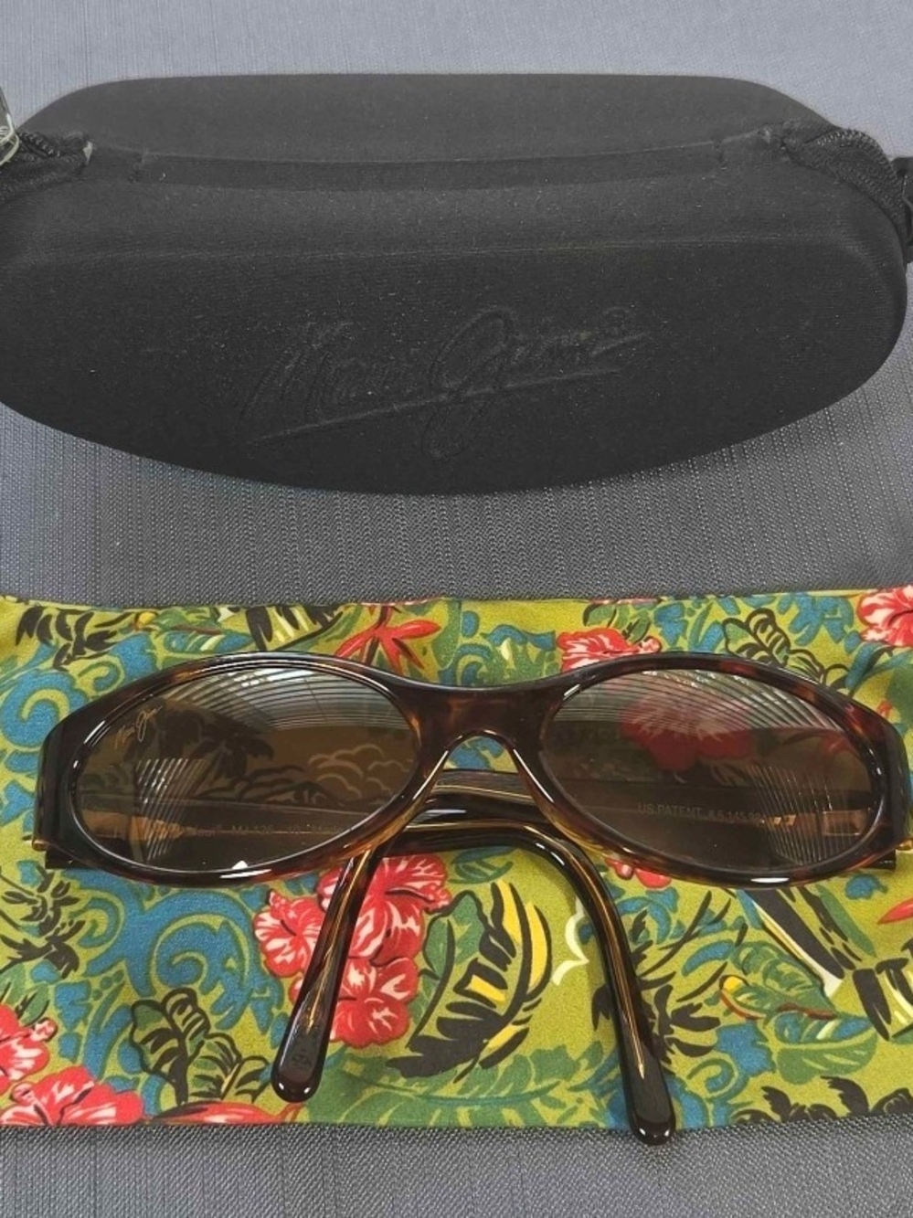 Vintage Maui Jim MJ125 10 Ladies Sunglasses with Case Made in Italy